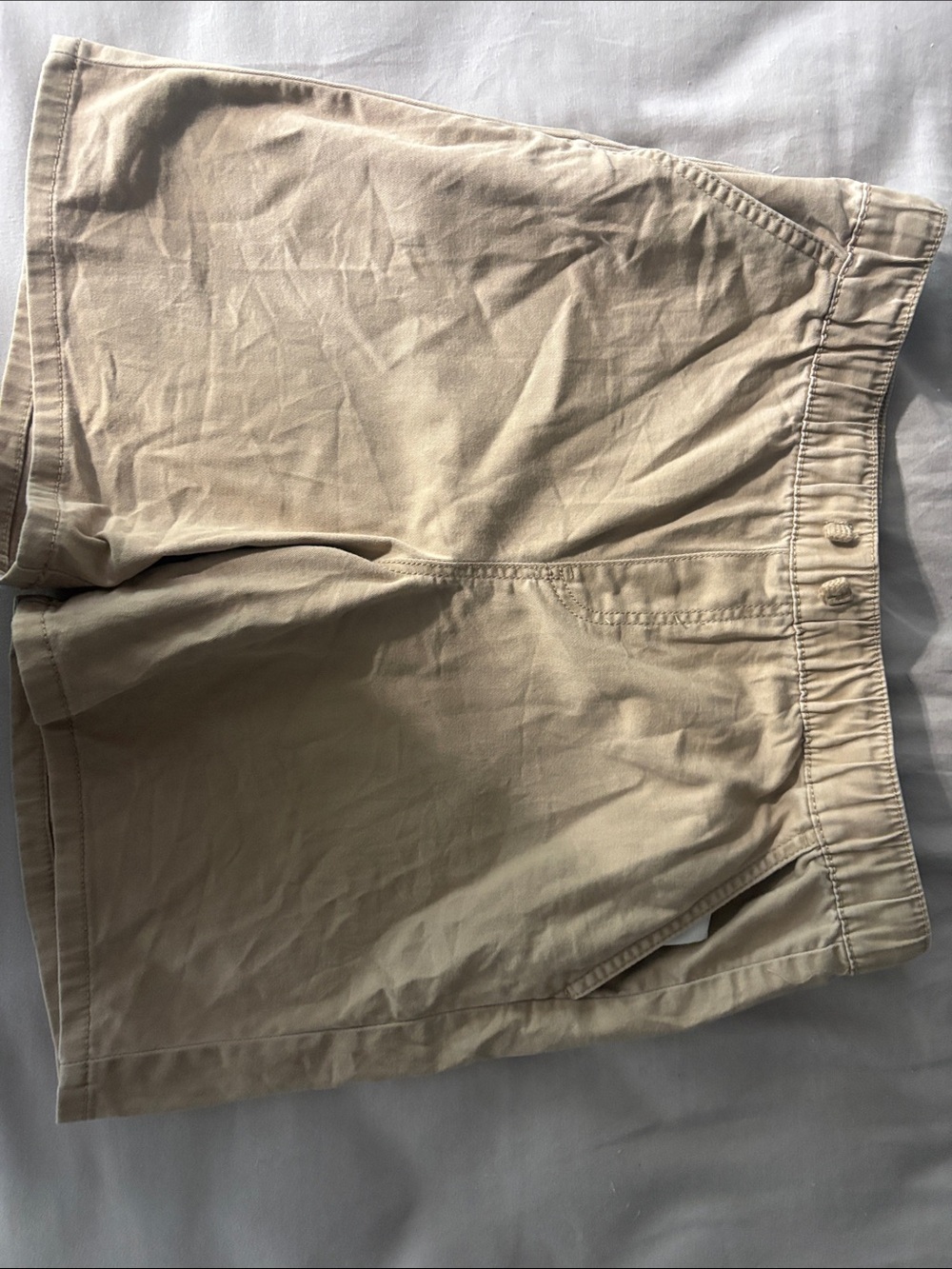 Kids Elastic-Waist Khaki Shorts